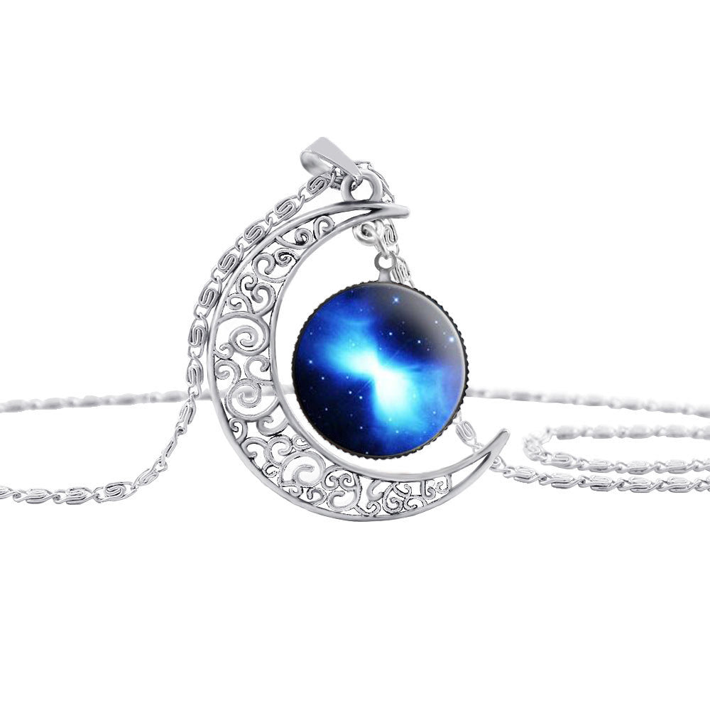 Women's Crescent Moon Necklace
