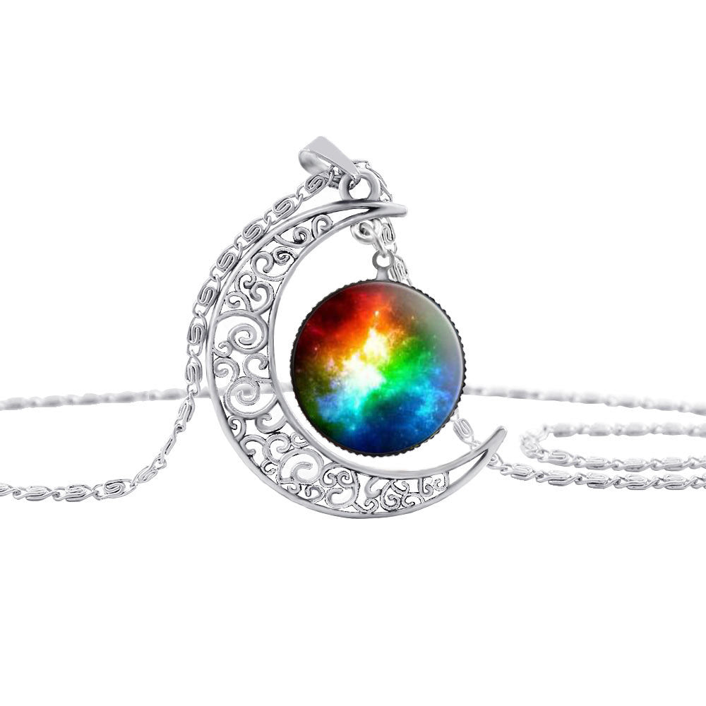 Women's Crescent Moon Necklace