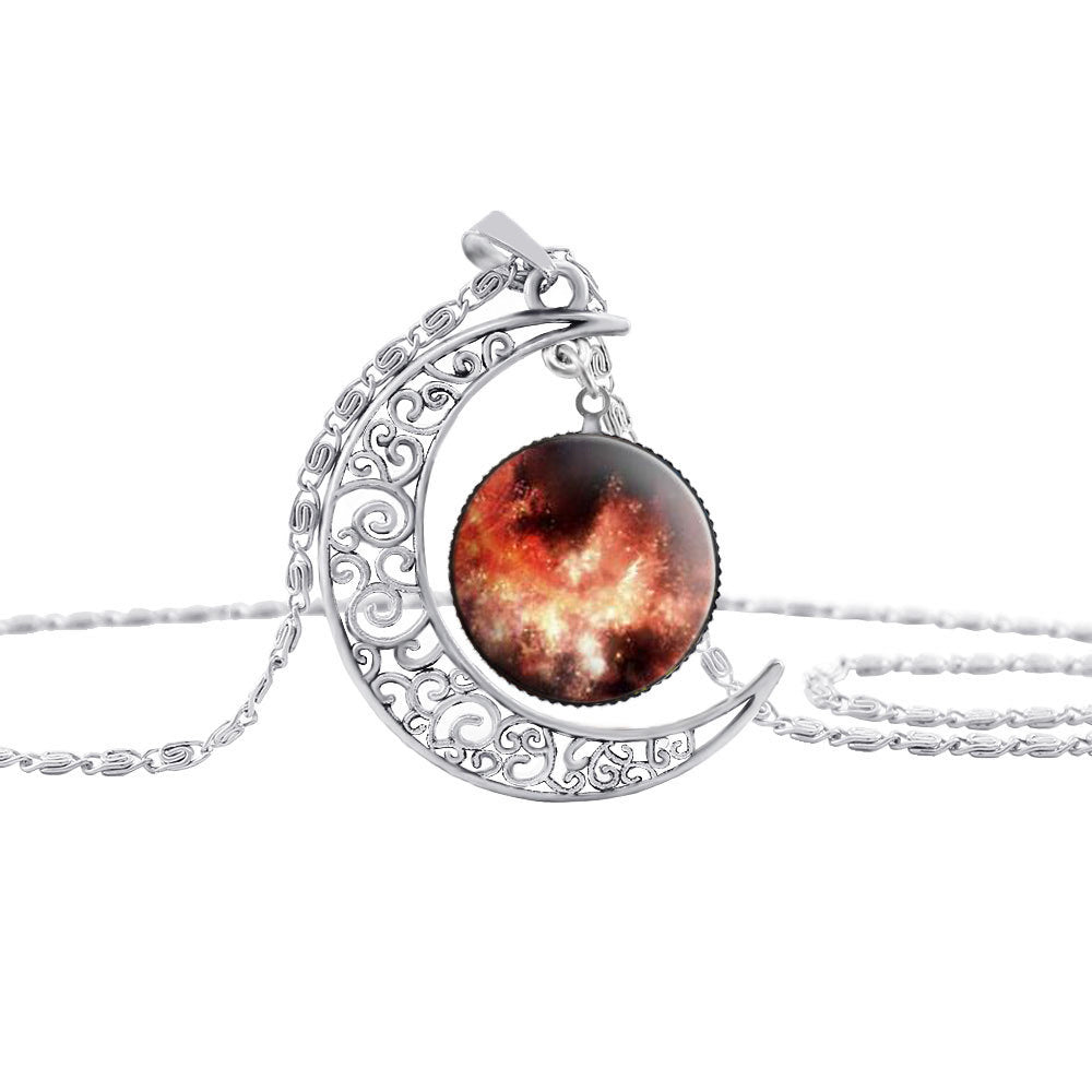 Women's Crescent Moon Necklace