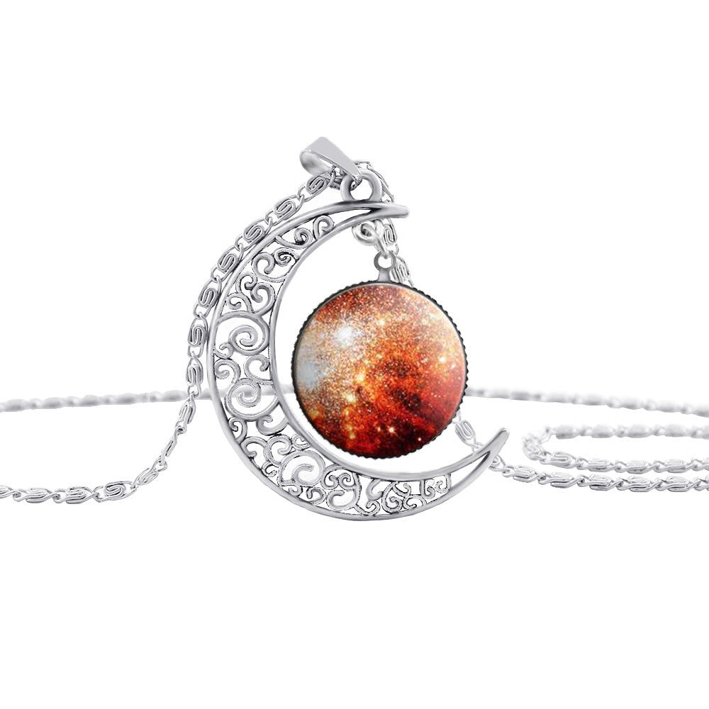 Women's Crescent Moon Necklace